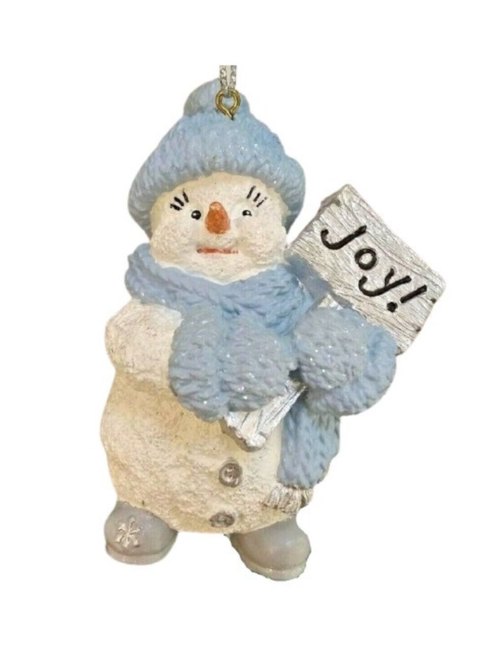 Encore Snow Buddies Buddy w/ Joy Sign 94273 Christmas Ornament NIB 1999 NOS VTG